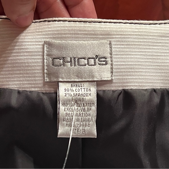 Plus Size Chicos Black White Sequin Jacket -  16 - Picture 5 of 13